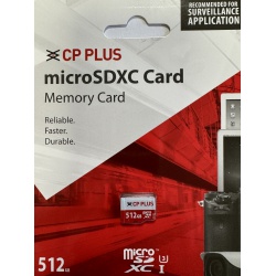 Karta CP PLUS microSDXC, 512GB - speciál pro CCTV