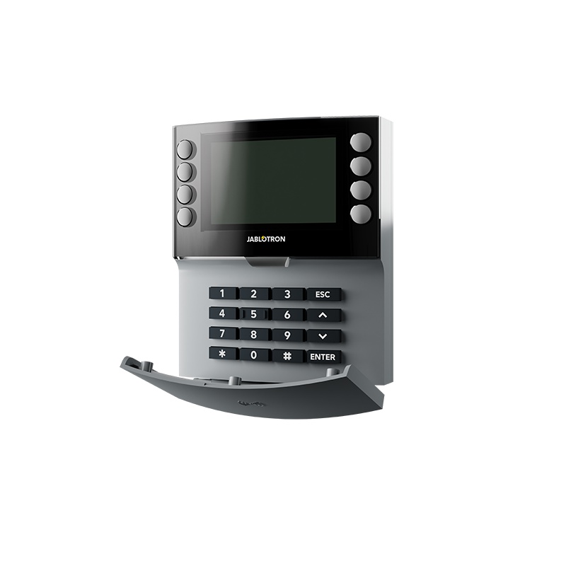Klávesnice čtyřsegmentová s LCD, RFID, bezdrátová, šedá