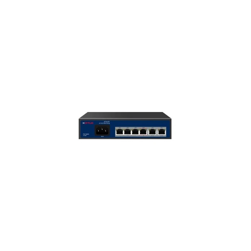 Switch PoE, 6x10/100Mbps (z toho 4xPoE), 30W/port, až 250m