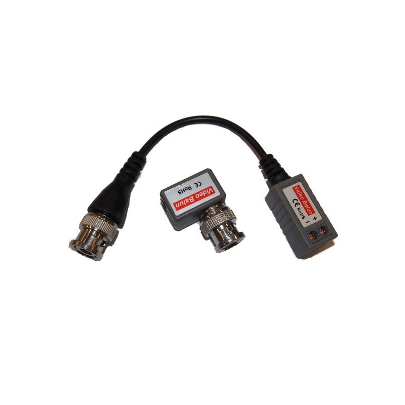 Převodník HD pasivní BNC->UTP, 1x kabel, 1x úhlový, cena za pár