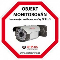 Samolepka kamerového systému CP PLUS